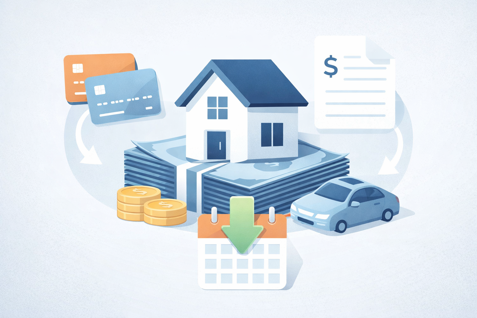 איחוד הלוואות לתוך משכנתא עם מיחזור משכנתא